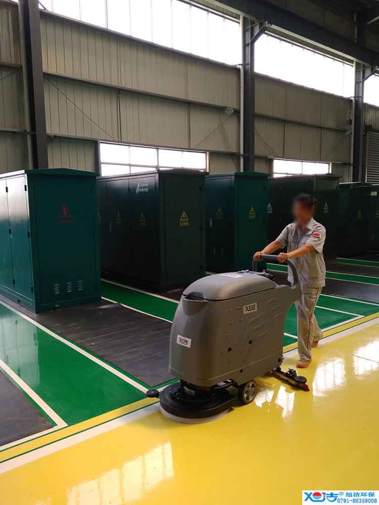 旭潔手推式多功能全自動洗地機，工廠生產倉庫工業(yè)洗地機2